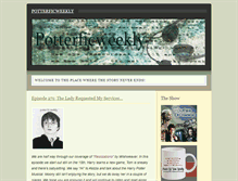 Tablet Screenshot of potterficweekly.com